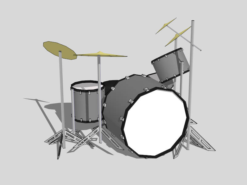 Standard Drum Kit sketchup model preview - SketchupBox