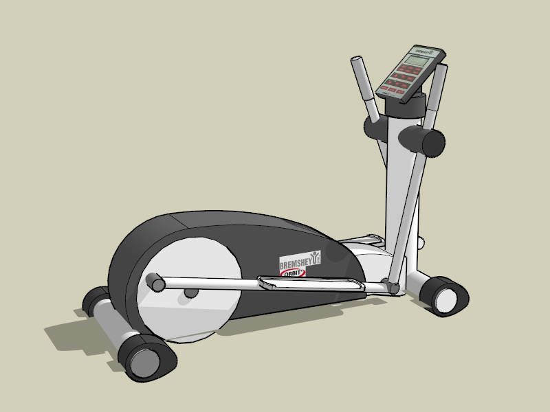 Elliptical Trainer Machine sketchup model preview - SketchupBox