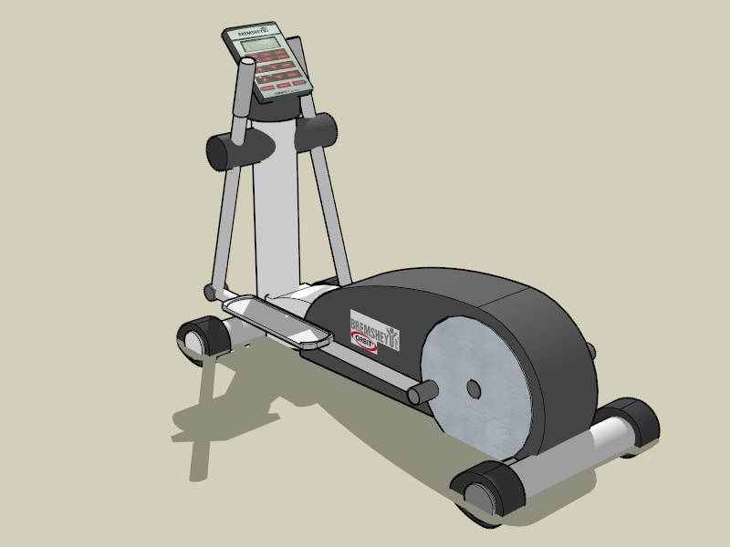 Elliptical Trainer Machine sketchup model preview - SketchupBox