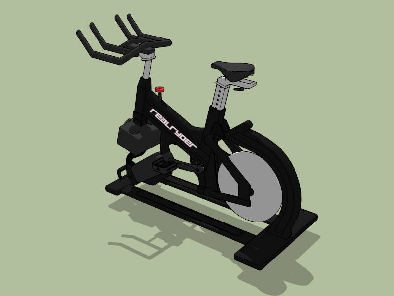 Realryder Exercise Bike sketchup model preview - SketchupBox