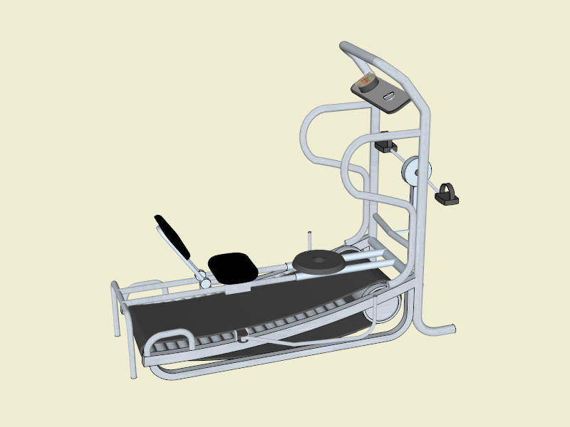 Gym Rowing Machine sketchup model preview - SketchupBox