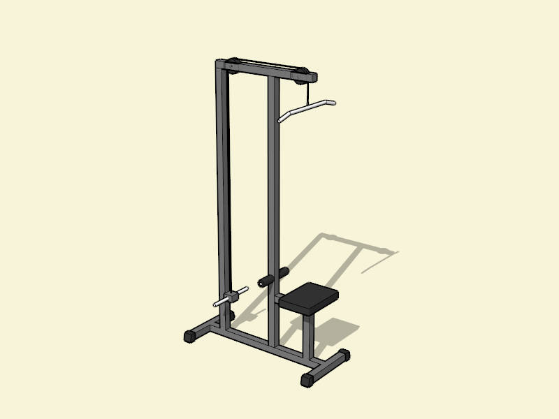 Lat Pulldown Cable Machine sketchup model preview - SketchupBox