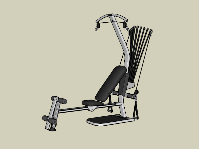 Bowflex Home Gym Equipment sketchup model preview - SketchupBox