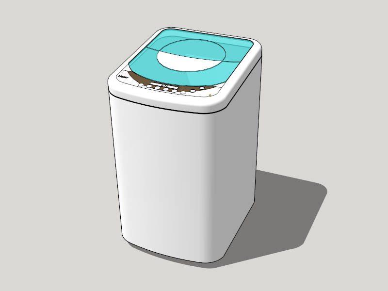 Haier Top Loader Washing Machine sketchup model preview - SketchupBox