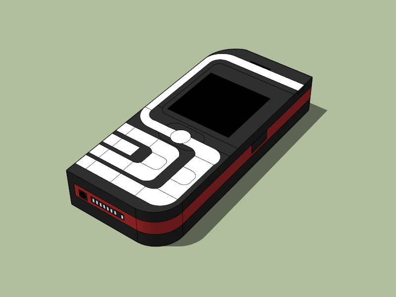 Nokia 7260 Mobile Phone sketchup model preview - SketchupBox