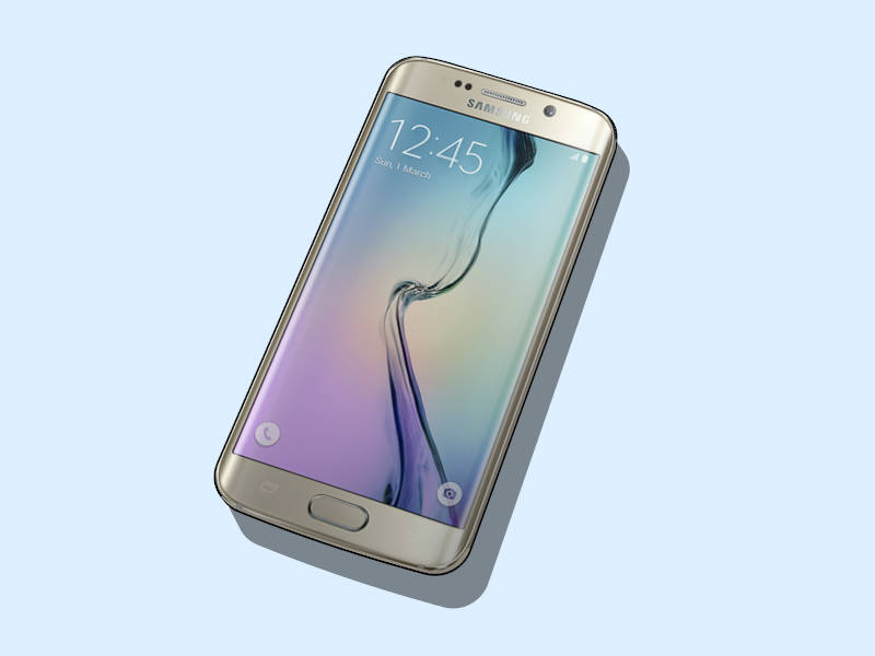 Samsung Galaxy S6 Smartphone sketchup model preview - SketchupBox