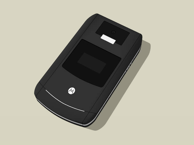 Motorola Razr V3 sketchup model preview - SketchupBox