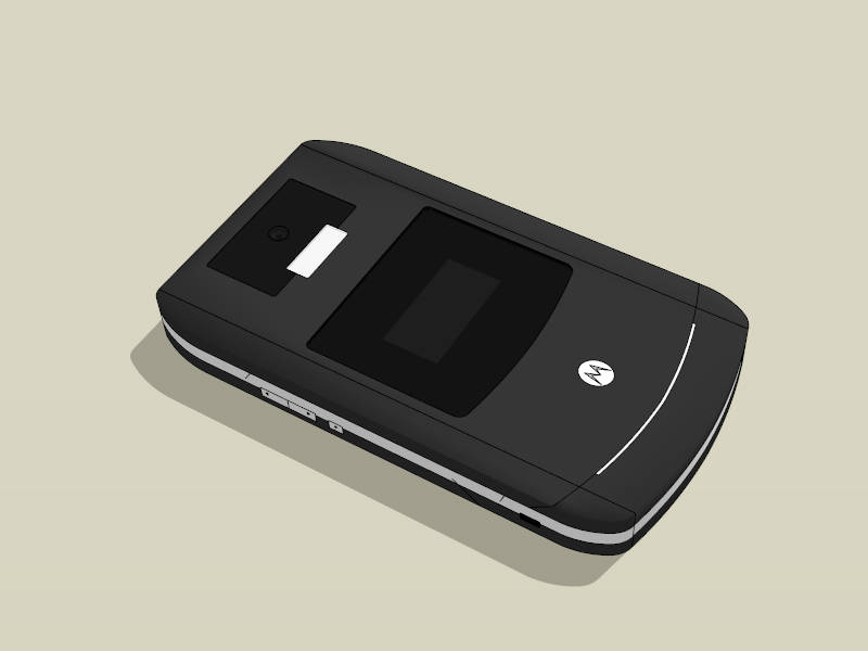 Motorola Razr V3 sketchup model preview - SketchupBox