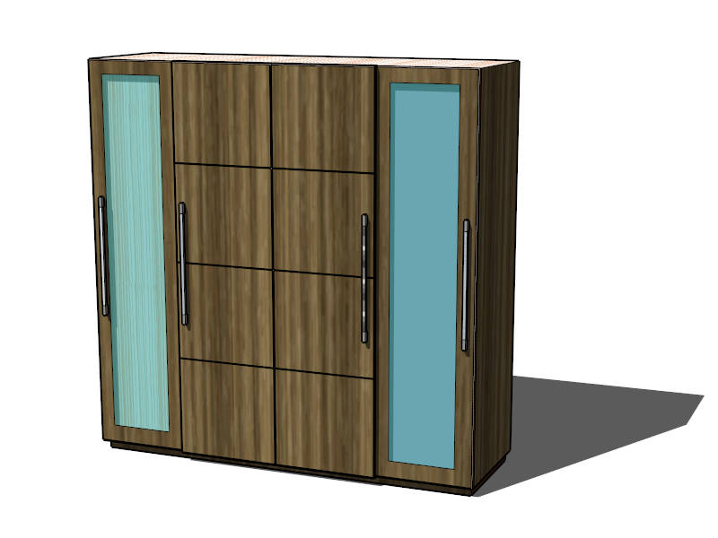Wardrobe Storage Cabinet sketchup model preview - SketchupBox