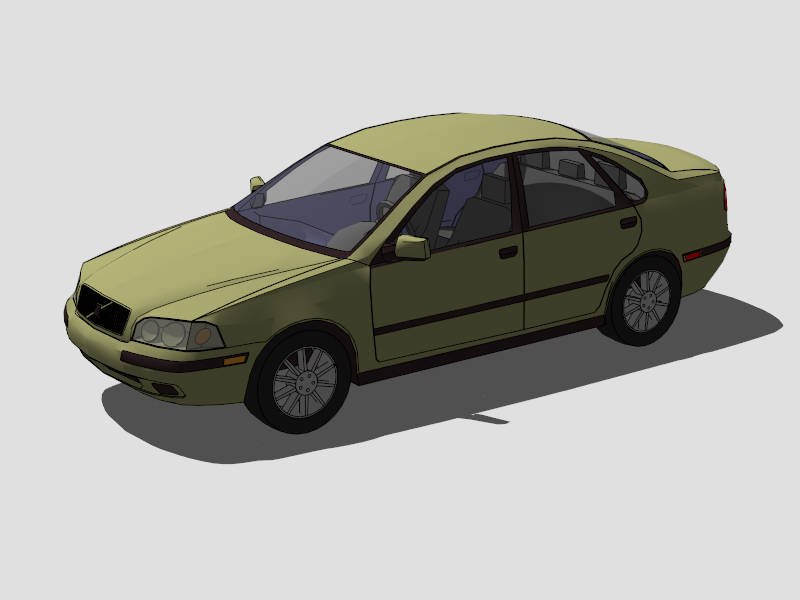 Volvo Car sketchup model preview - SketchupBox