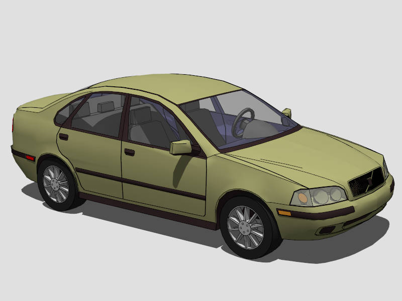 Volvo Car sketchup model preview - SketchupBox