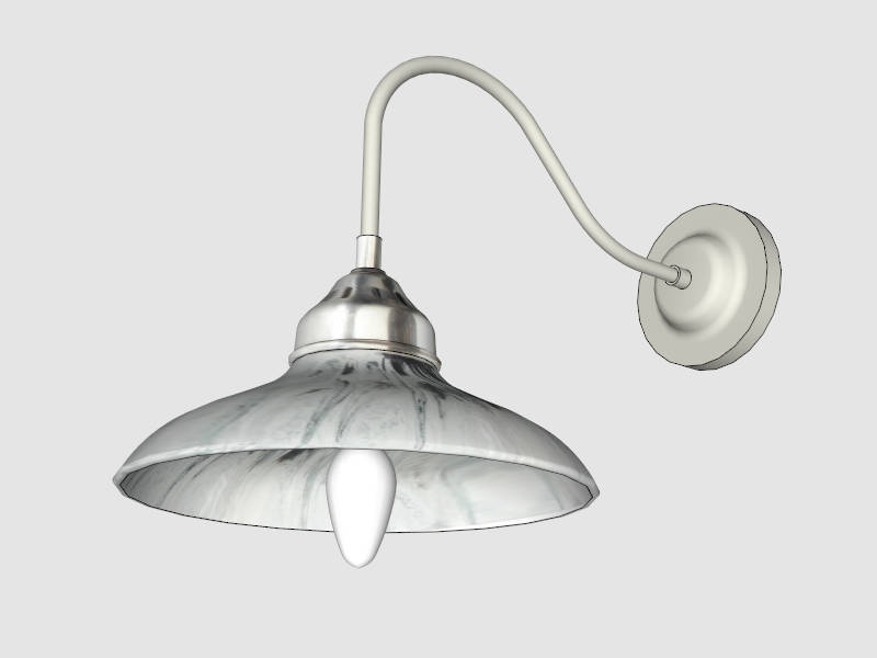 Gooseneck Sconce Light sketchup model preview - SketchupBox