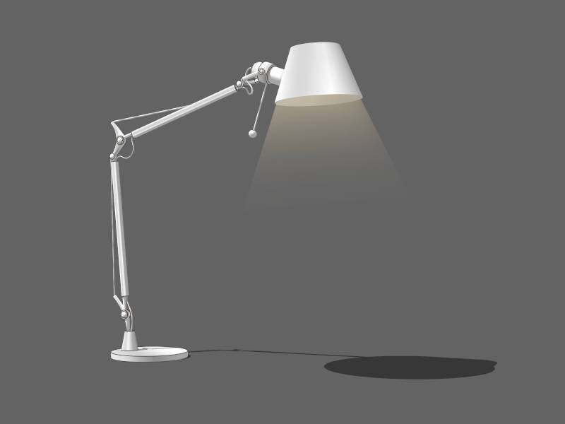 Adjustable Desk Lamp sketchup model preview - SketchupBox