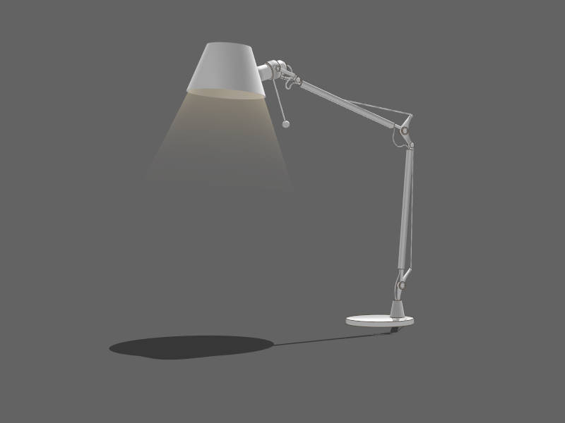 Adjustable Desk Lamp sketchup model preview - SketchupBox