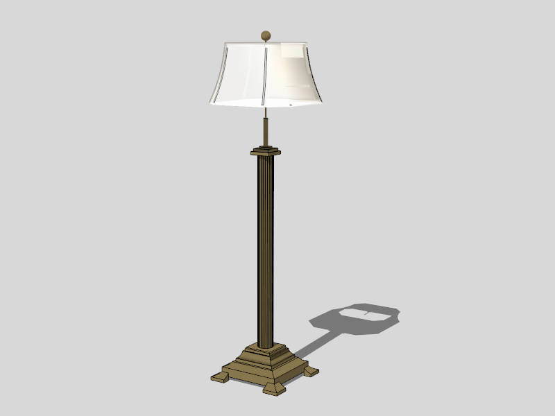 Rustic Floor Lamp sketchup model preview - SketchupBox