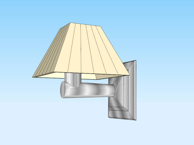 Bathroom Wall Light sketchup model preview - SketchupBox