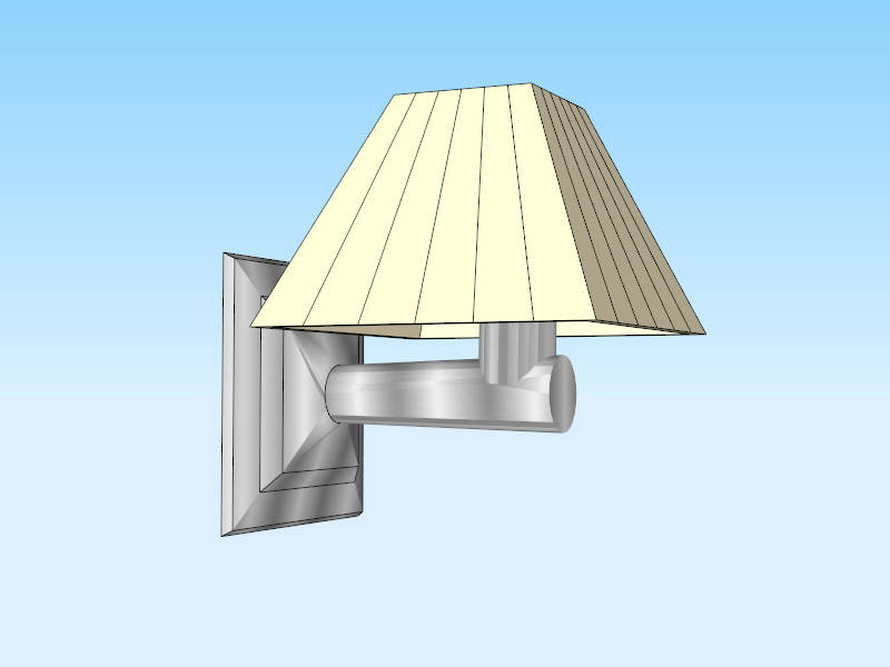 Bathroom Wall Light sketchup model preview - SketchupBox