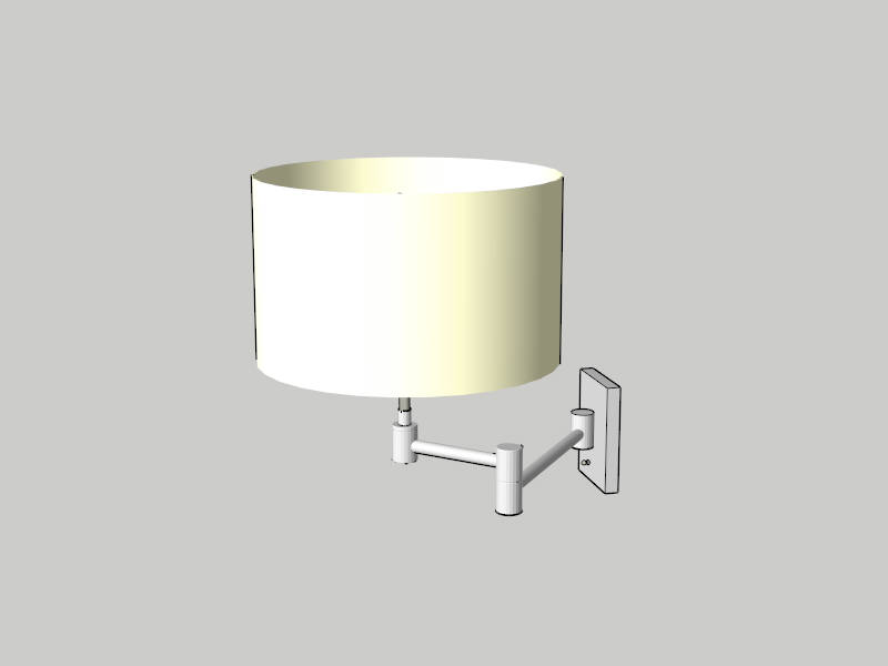 Swing Arm Wall Lamp sketchup model preview - SketchupBox