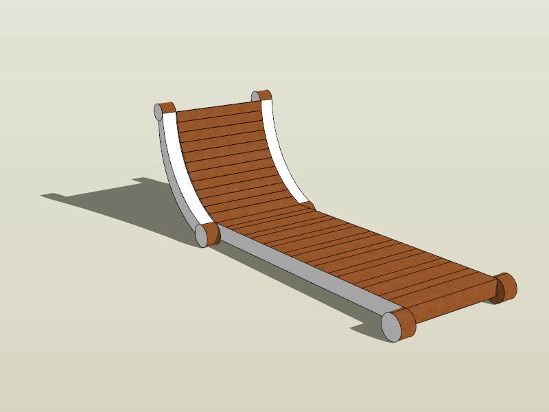 Sun Lounge Chair sketchup model preview - SketchupBox