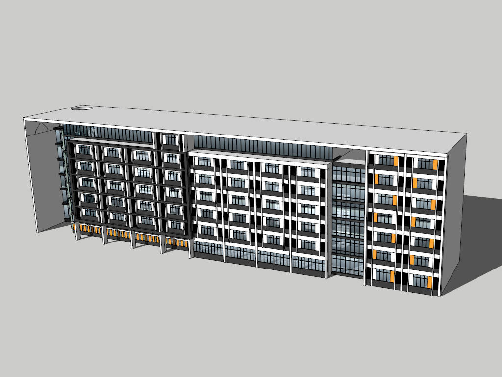 Hospital Inpatient Building sketchup model preview - SketchupBox