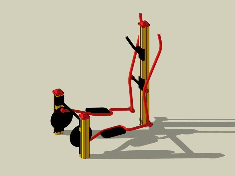 Outdoor Gym Stepper sketchup model preview - SketchupBox