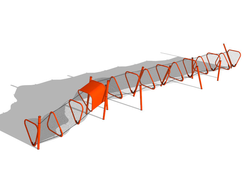 Rope Tunnel Bridge Climber sketchup model preview - SketchupBox