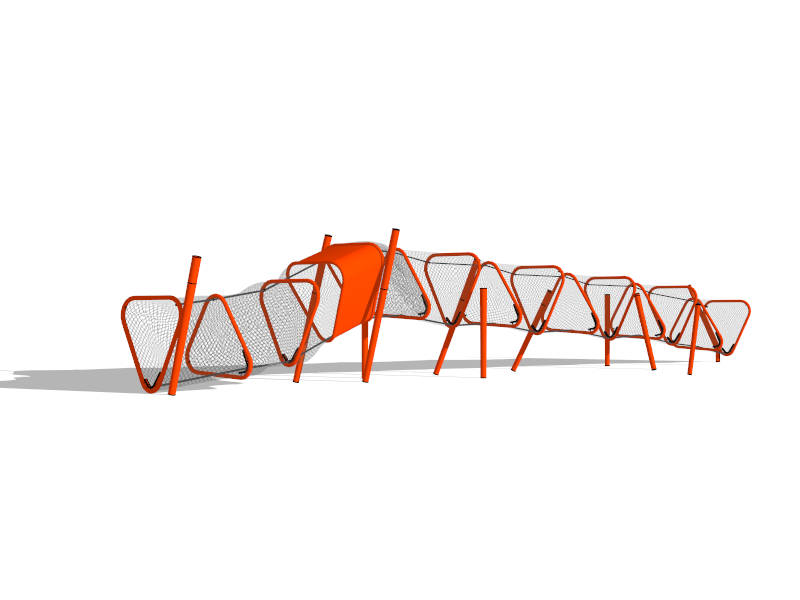 Rope Tunnel Bridge Climber sketchup model preview - SketchupBox