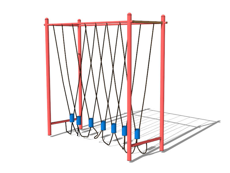 Swiggle Stix Playground Bridge sketchup model preview - SketchupBox