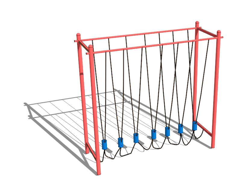 Swiggle Stix Playground Bridge sketchup model preview - SketchupBox