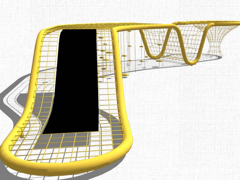 Large Net Climber sketchup model preview - SketchupBox