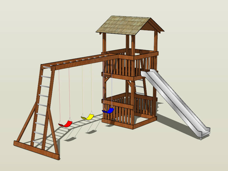 Swing Slide Combo sketchup model preview - SketchupBox