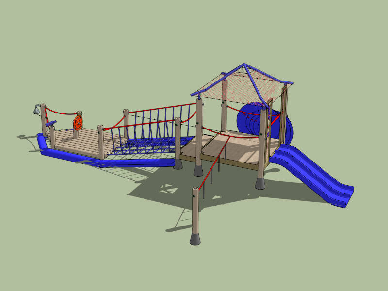 Ship Outdoor Playset sketchup model preview - SketchupBox