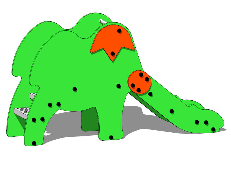 Small Green Elephant Slide sketchup model preview - SketchupBox