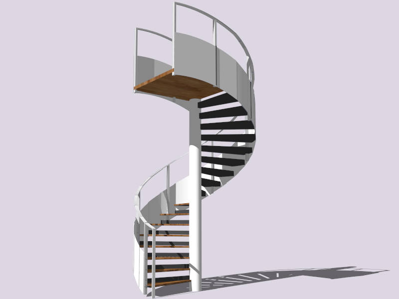 Interior Spiral Staircase Design sketchup model preview - SketchupBox