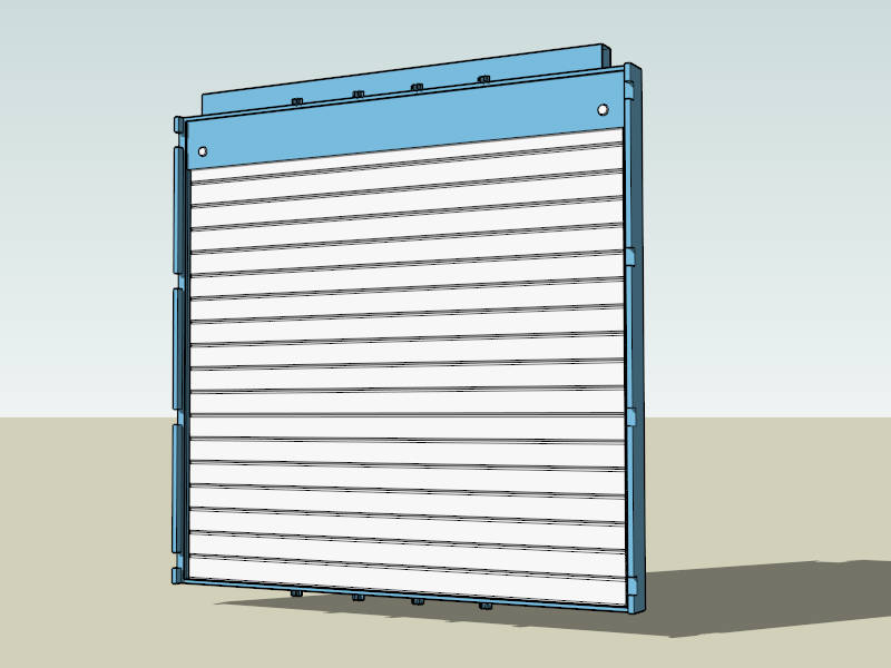 Industrial Roller Door sketchup model preview - SketchupBox