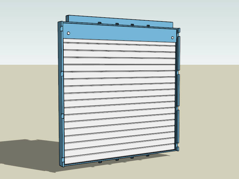 Industrial Roller Door sketchup model preview - SketchupBox