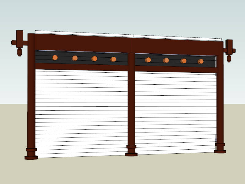 Security Roller Shutters sketchup model preview - SketchupBox