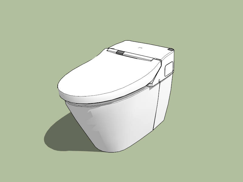 Smart Toilet sketchup model preview - SketchupBox
