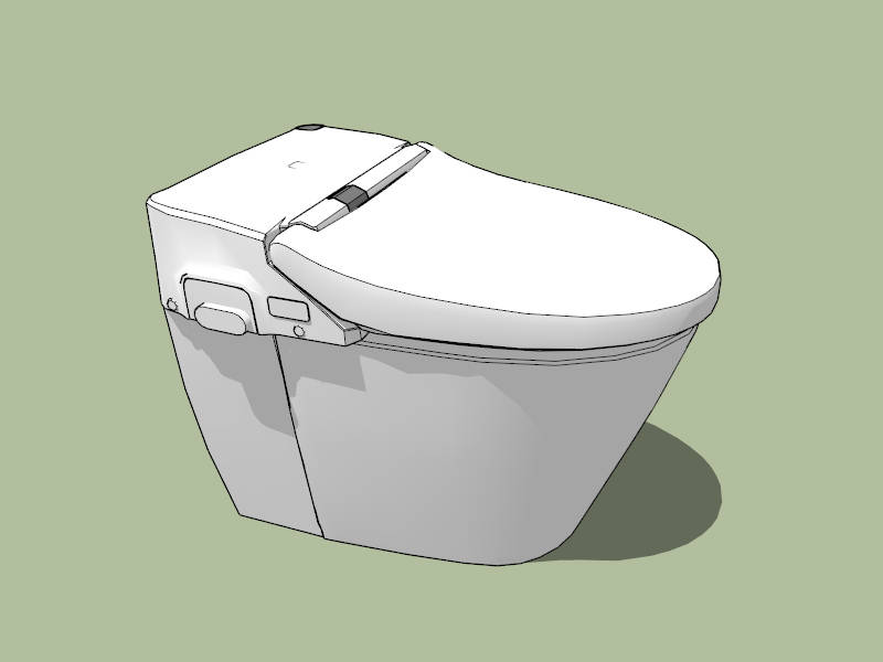 Smart Toilet sketchup model preview - SketchupBox