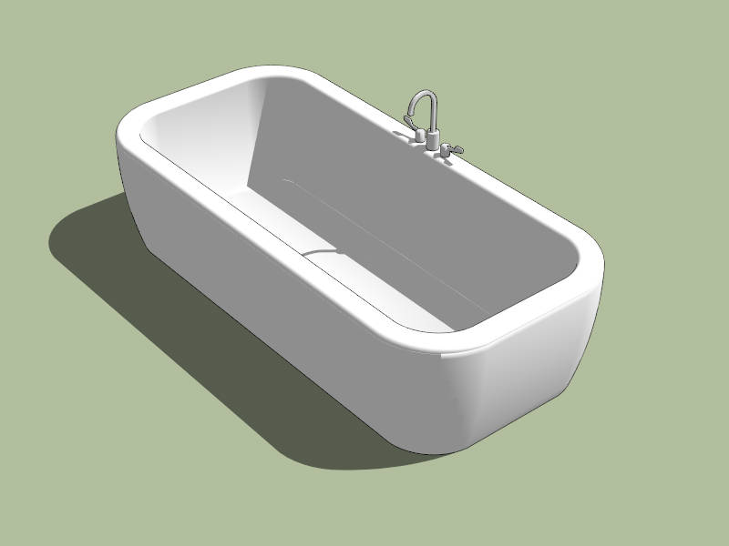 FreeStanding Tub sketchup model preview - SketchupBox