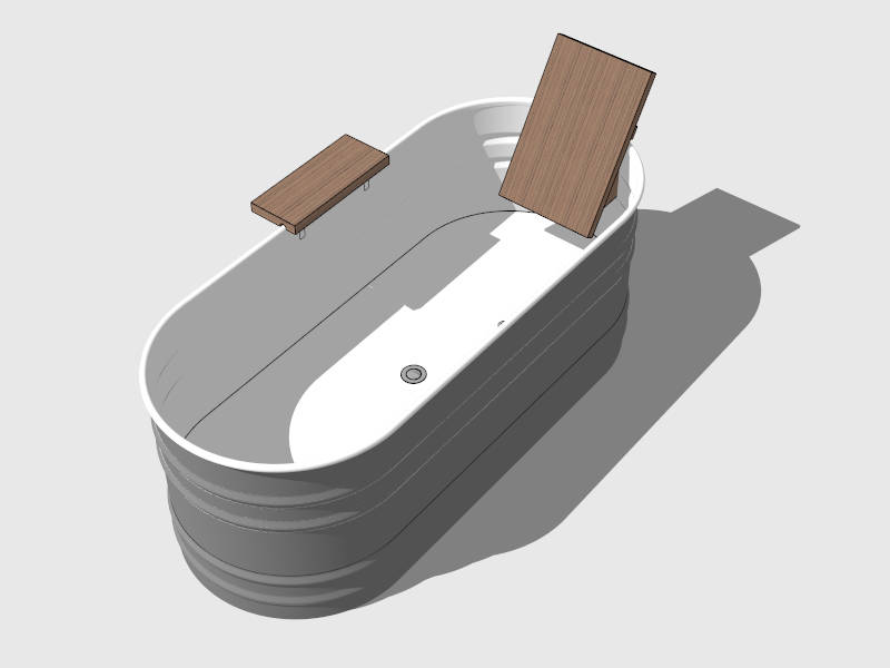 Vintage Bathtub sketchup model preview - SketchupBox