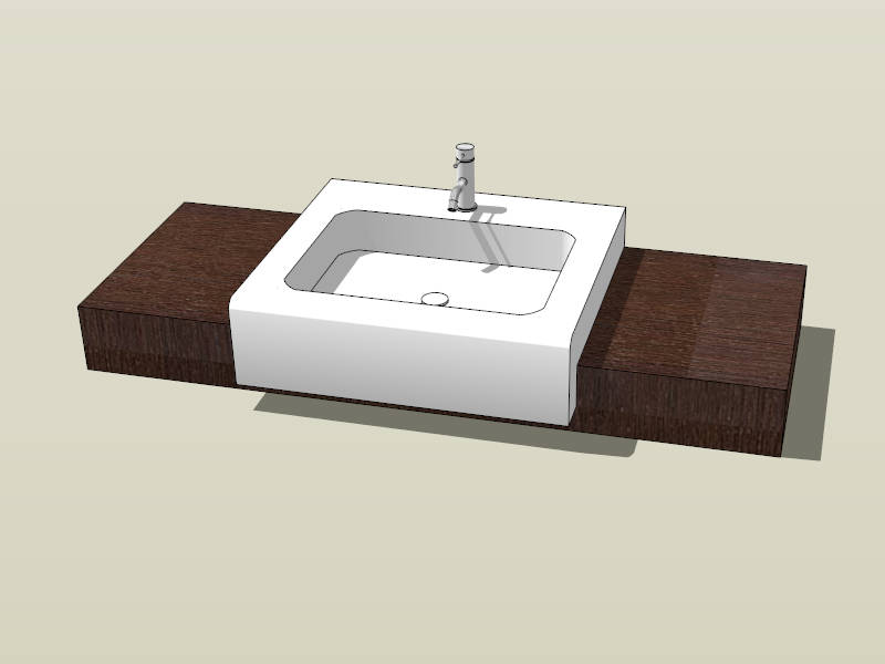 Countertop Sink Basin sketchup model preview - SketchupBox