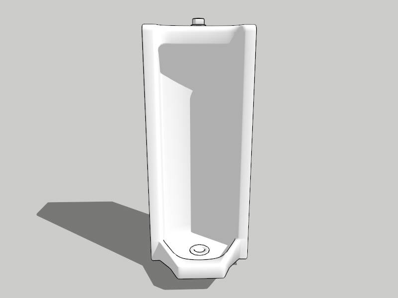 Floor Mounted Urinal sketchup model preview - SketchupBox