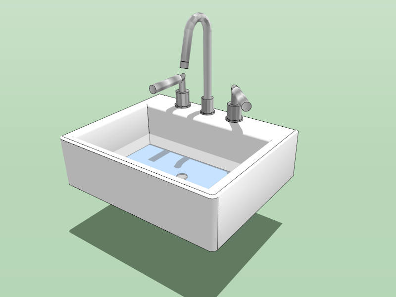 Vessel Sink Countertop sketchup model preview - SketchupBox