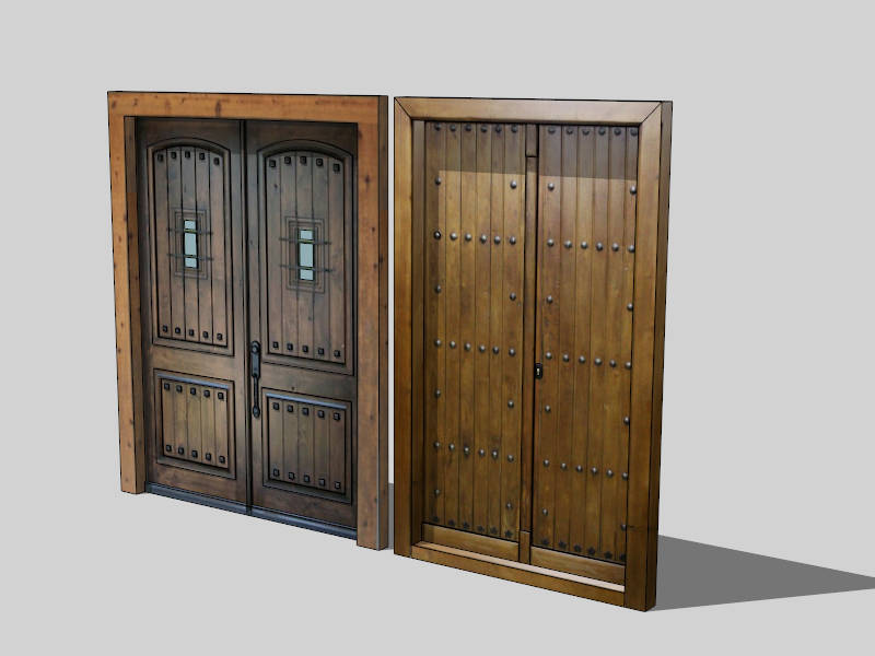 Antique Front Doors sketchup model preview - SketchupBox