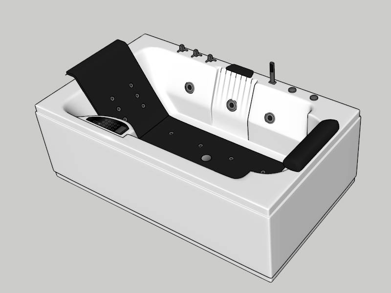 Luxury Whirlpool Tub sketchup model preview - SketchupBox