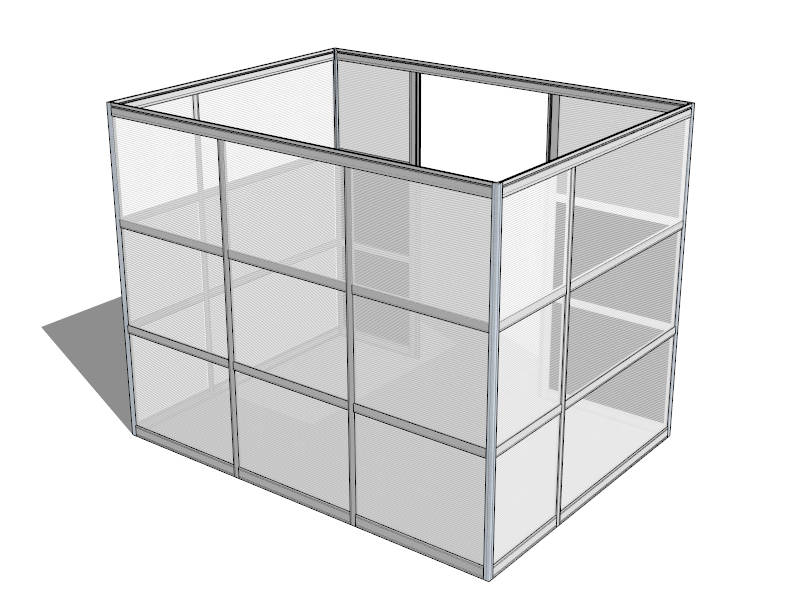 Office Cubicle Panels sketchup model preview - SketchupBox
