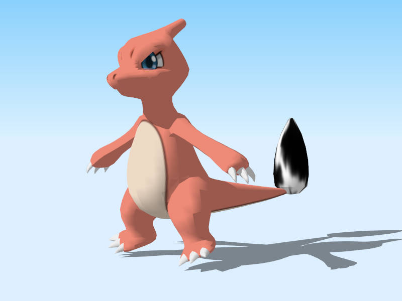 Pokemon Charmeleon sketchup model preview - SketchupBox