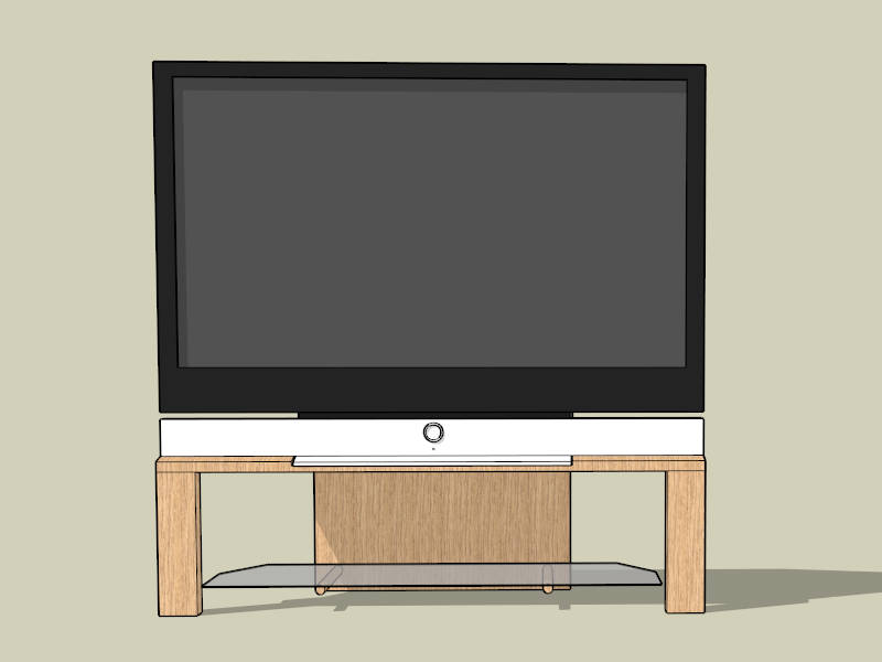 Small TV Console sketchup model preview - SketchupBox