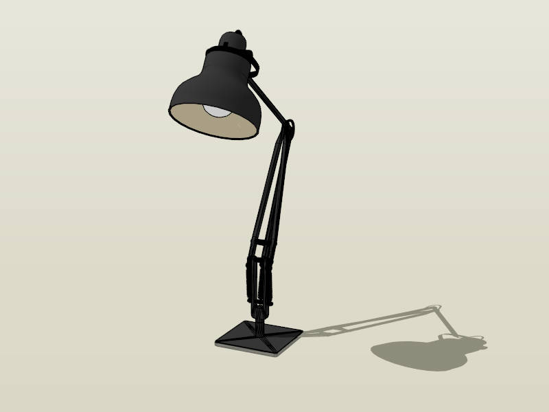 Swing Arm Desk Lamp sketchup model preview - SketchupBox